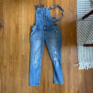 Hollister Low Rise Skinny Overalls